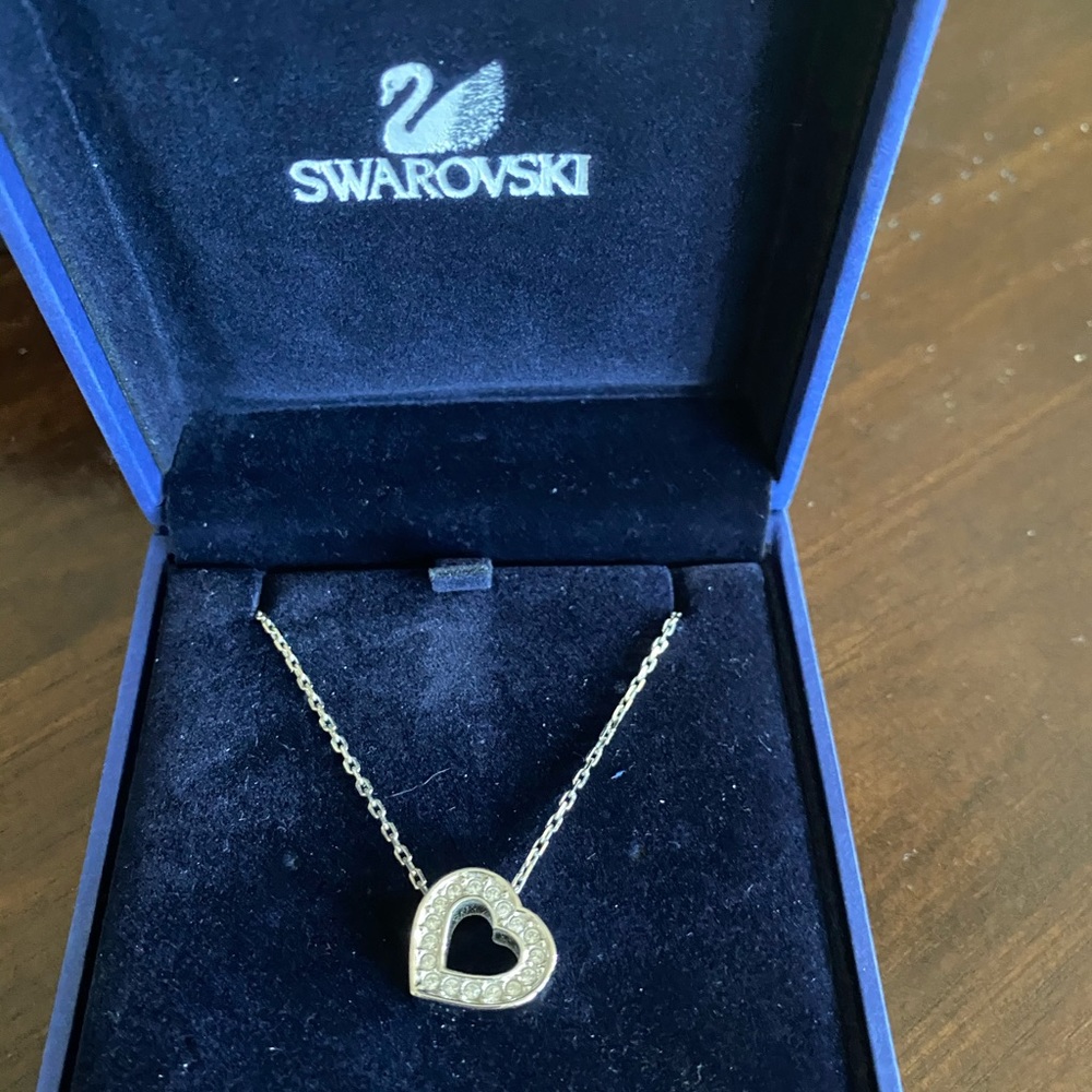 Swarovski crystal heart necklace